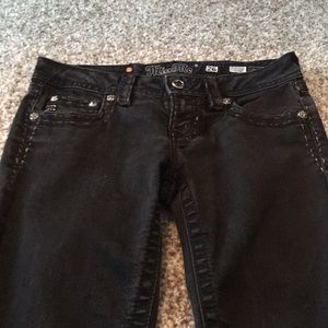 Black jeans with diamonds